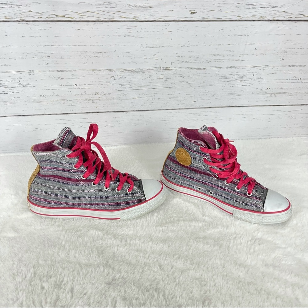 Converse high tops with multicolor